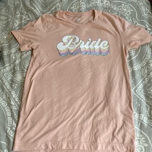 Pink retro bride shirt!